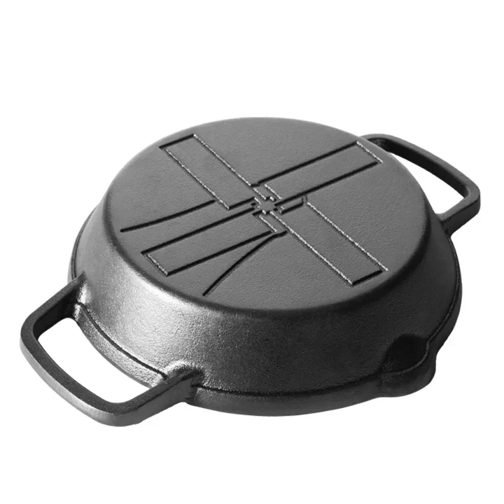 Windmill Two Handle Cast Iron Skillet - Image 3