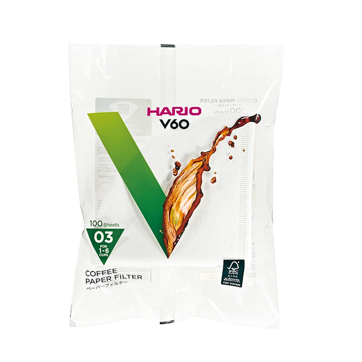 Hario V60 03 Filter Papers Bag 100