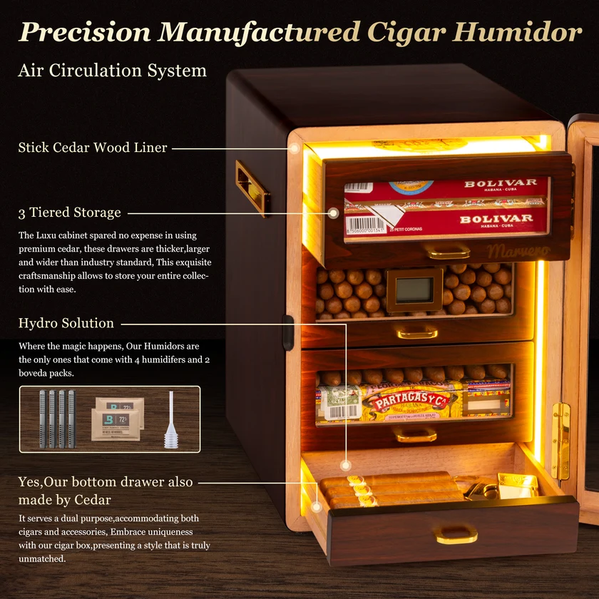 Cabinet 200 Cigar Humidor - Image 3