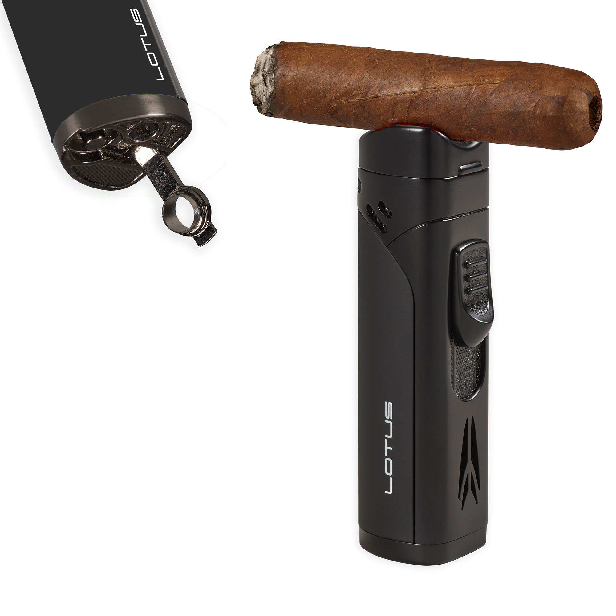 Vertigo Monarch Cigar Lighter - Chrome - Image 2